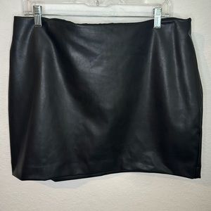 Express Faux Leather High Waisted Skirt Size 14
